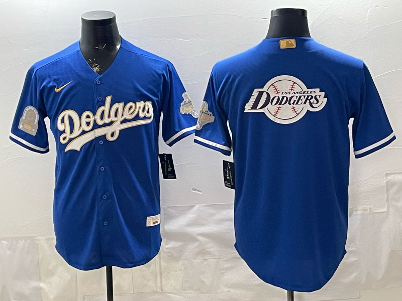 Men Los Angeles Dodgers blank blue Game Nike MLB Jersey 0404003